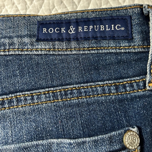 Rock and Republic women’s size 16 bumper shoot  denim‎ jeans shorts - Picture 3 of 10